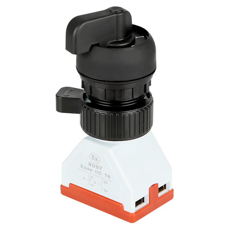 旋钮转换按钮开关二档三档转换开关带ex银点 二档 铜点 一常开一常闭