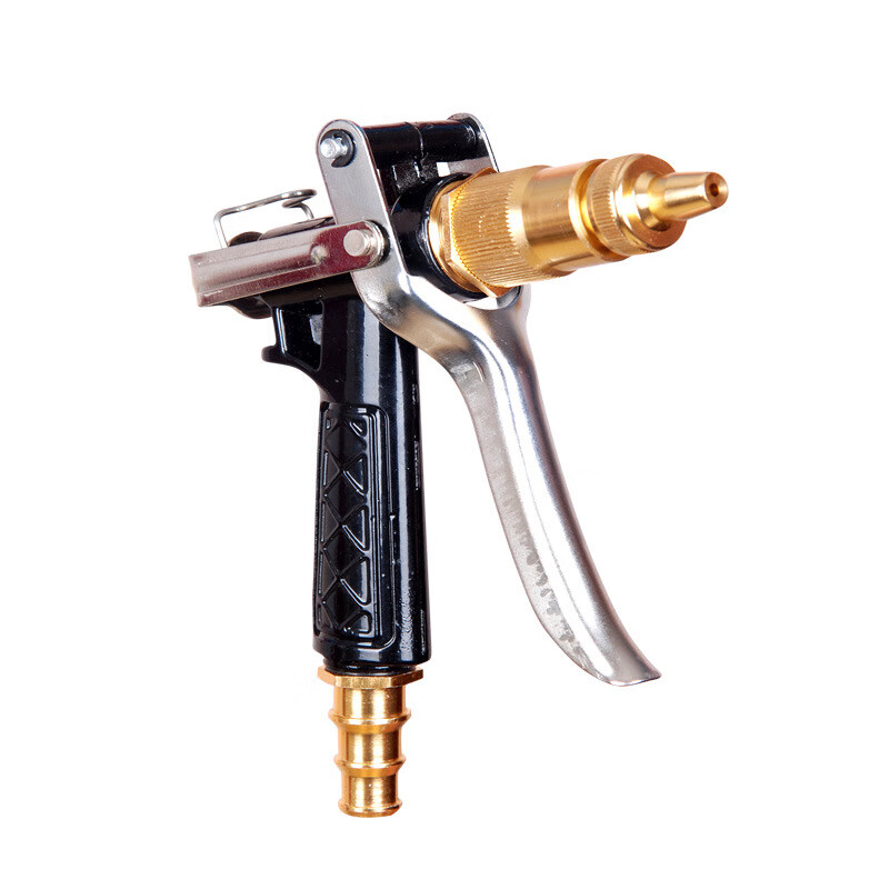 梯橙家用洗车高压水枪水龙头洗车水枪头喷头t5 宝塔接水枪t5 卡扣 黑