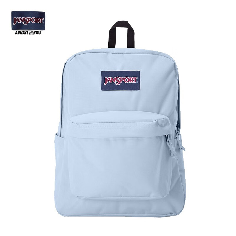 jansport杰斯伯双肩包女男26l隔层背包学生防泼水书包 雾霾蓝