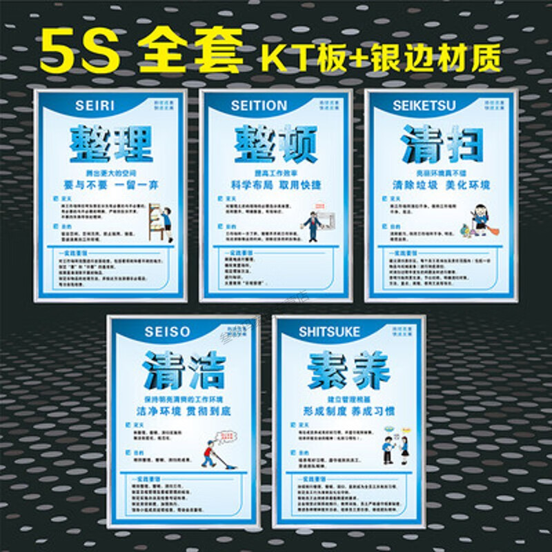 amwell 5s 6s 7s 8s工厂安全宣传标语车间现场生产品质管理画看板展板