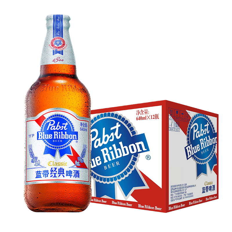 Blue Ribbon 蓝带 经典啤酒 640ml*12瓶
