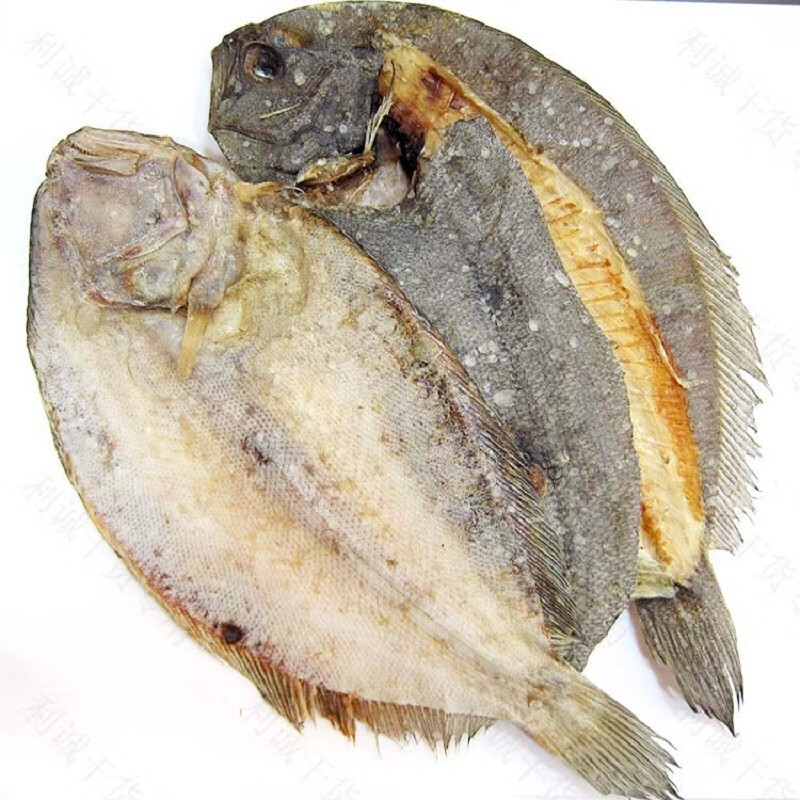 大地鱼干500g 船晒铁脯鱼比目鱼干 煲汤云吞汤底料海鲜海产干货北海