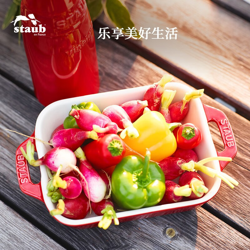 珐宝（staub）珐琅陶瓷烤盘芝士焗饭焗面盘家用烤箱焗炉专用
