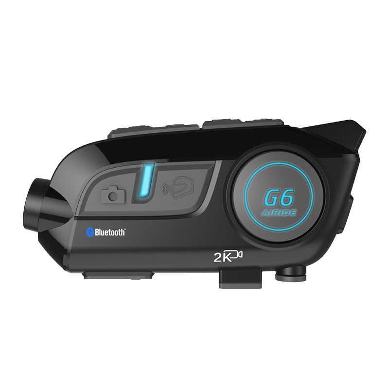 AiRide艾骑G6摩托车头盔蓝牙耳机无多功能一体摄像行车记录仪2K高清 G6蓝牙摄像一体机+64G内存卡