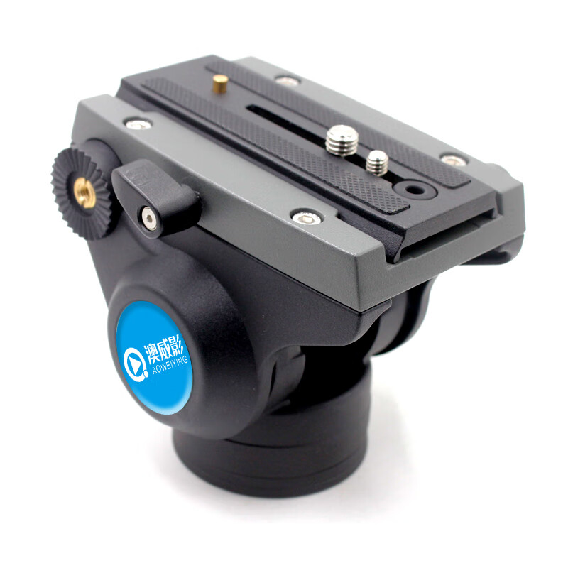 澳威影V5L液压云台三脚架单反相机摄像机直播摄像头铝合金支架 澳威影V5L标配