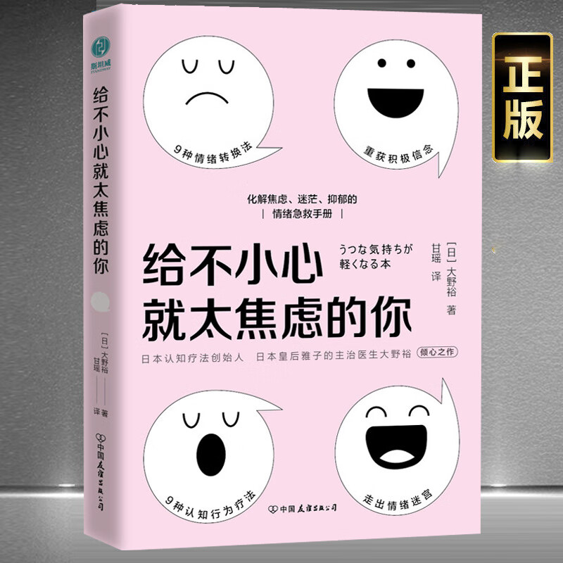 给不小心就太焦虑的你:化解焦虑迷茫抑郁的情绪急救书籍