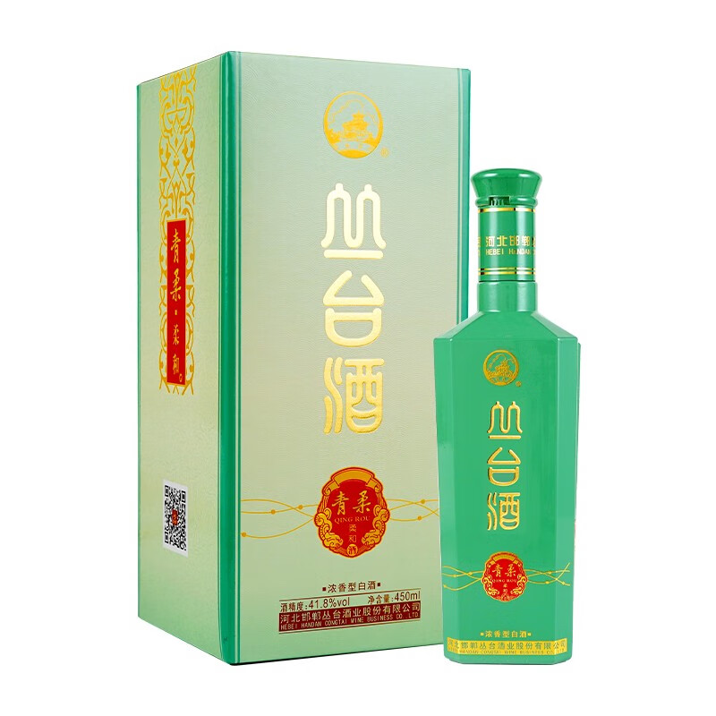 丛台青柔浓香型白酒粮食口粮酒节日送礼团圆小酌邯郸特产 41.