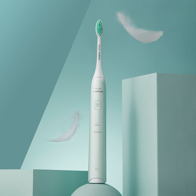 飞利浦电动牙刷hx2421小羽刷男女情侣成人声波震动充电式软毛牙刷 hx