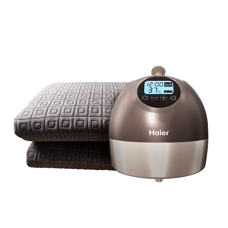 海尔（Haier）电热毯双人电褥子水暖毯水循环炕水电褥子水热毯床垫恒温 1.8*2.0m竹炭纤维水暖毯