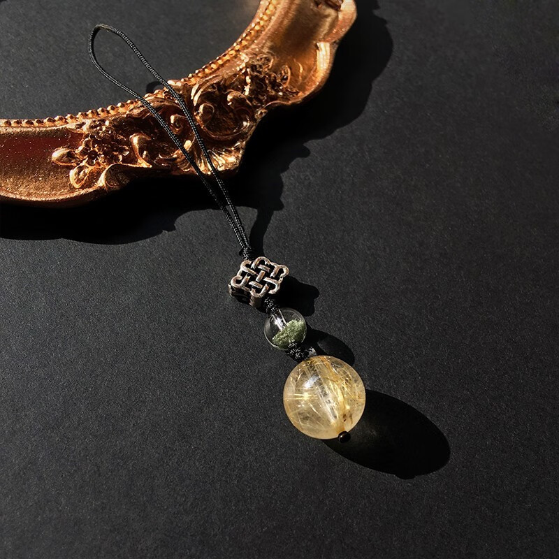 金发晶绿幽灵汽车钥匙扣挂件个性创意吊坠手机链包包挂饰男女饰品