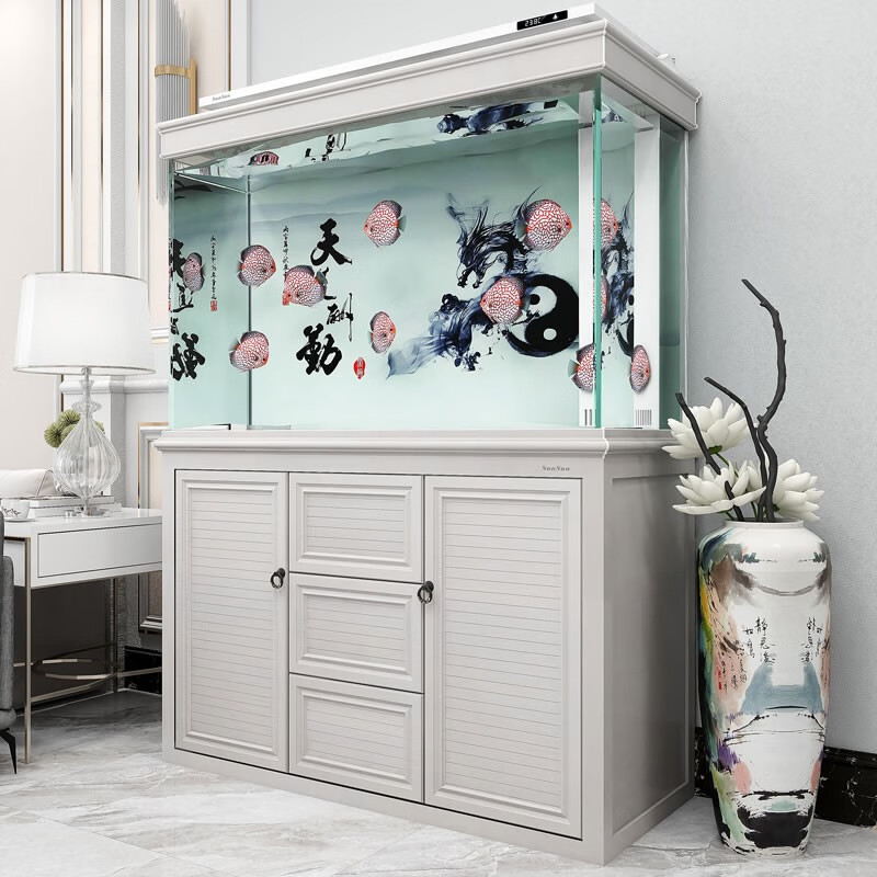 森森(sunsun)【包安装】鱼缸大型客厅生态超白玻璃水族箱底过滤龙鱼缸