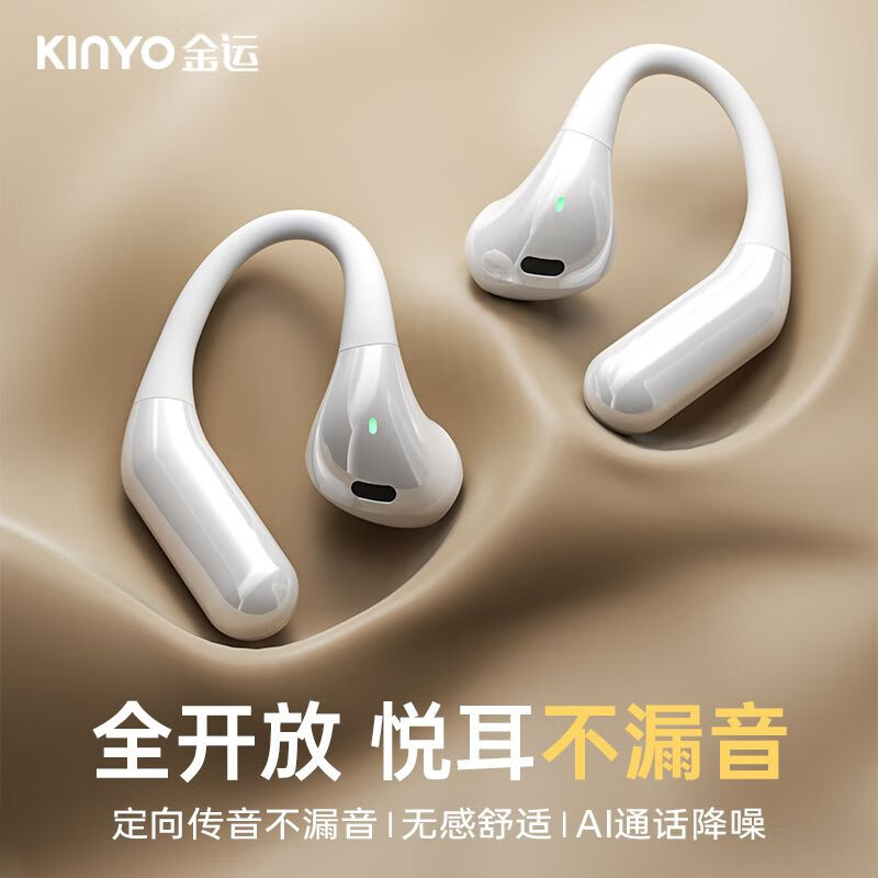 金运【柏林之声】蓝牙耳机苹果骨传导概念真无线挂耳式半入运动跑步通话超长续航大电量超强音质t