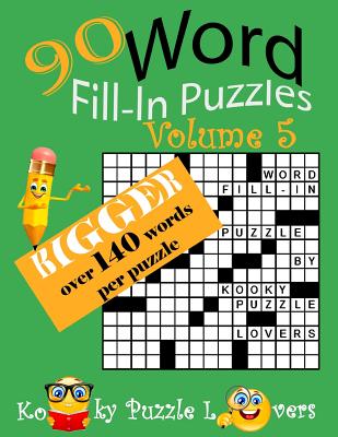 预订 word fill-in, 90 puzzles: volume 5, bigger with over 140