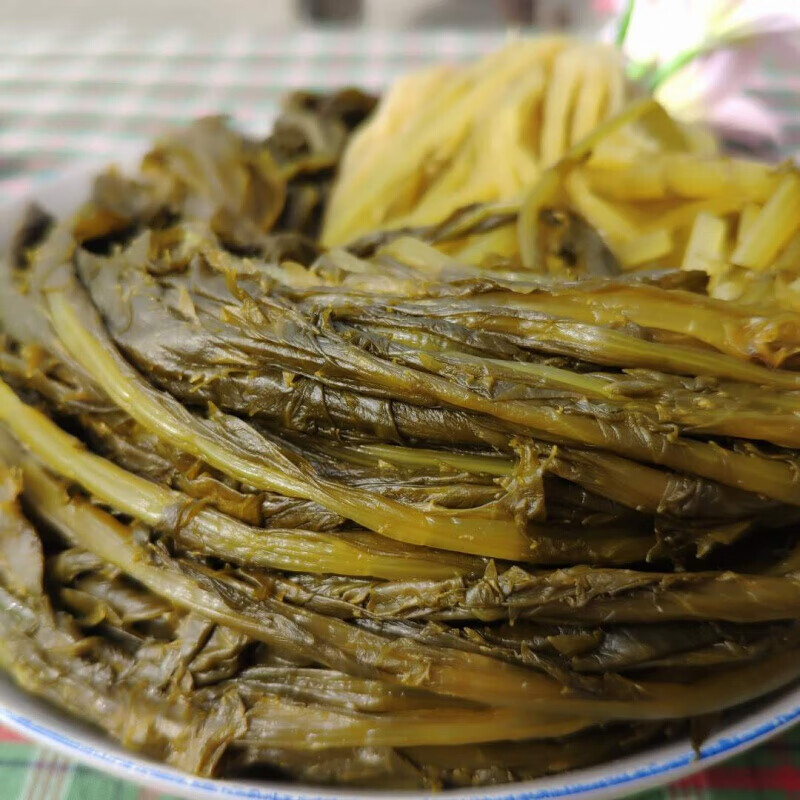 虎钢馋农家自腌雪里蕻 雪菜 爽口下饭菜 雪里红咸菜 腌菜酸菜5斤装 五