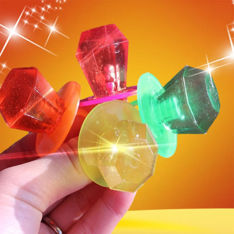 好来屋儿童糖钻石糖戒指糖棒棒糖创意怀旧儿童零食手指糖水果硬糖可爱