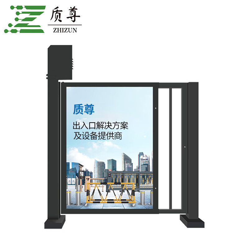 质尊 电动广告小门 人行通道刷卡人脸识别自动门 d101 定制款 1平米