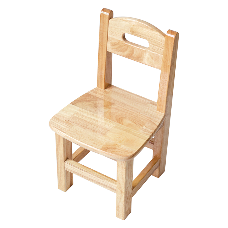 赐匠实木小椅子 实木靠背座椅家用客厅茶几椅木椅子 安全耐用轻便易拿 加高3cm款（两件装）丨全实木清漆（坐高31cm）10038710716734