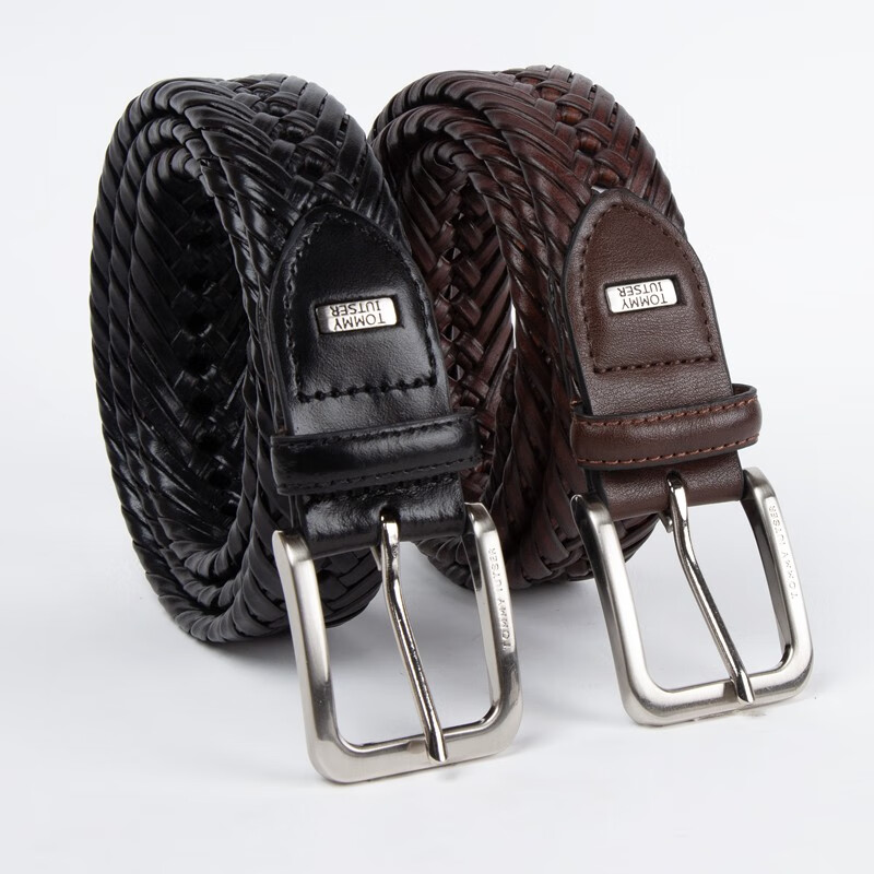 tommy iutser汤米皮带男纯手工编织腰带潮ins男士高尔夫休闲年轻人