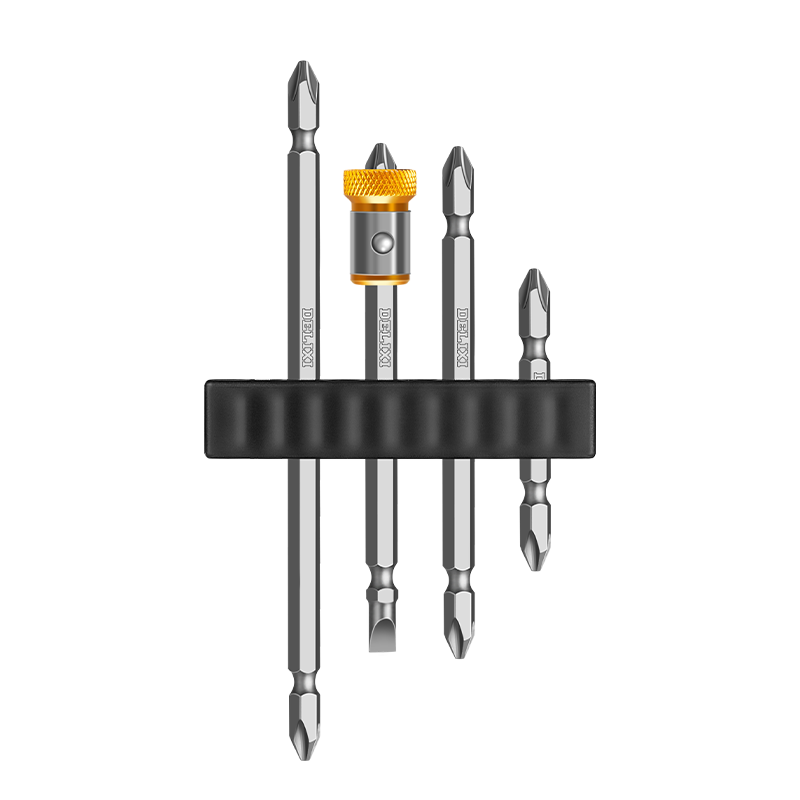 德力西（DELIXI）批头防滑十字强磁电动螺丝刀套装高硬度披头风批头手电钻【S2系列 5件套】100014547147