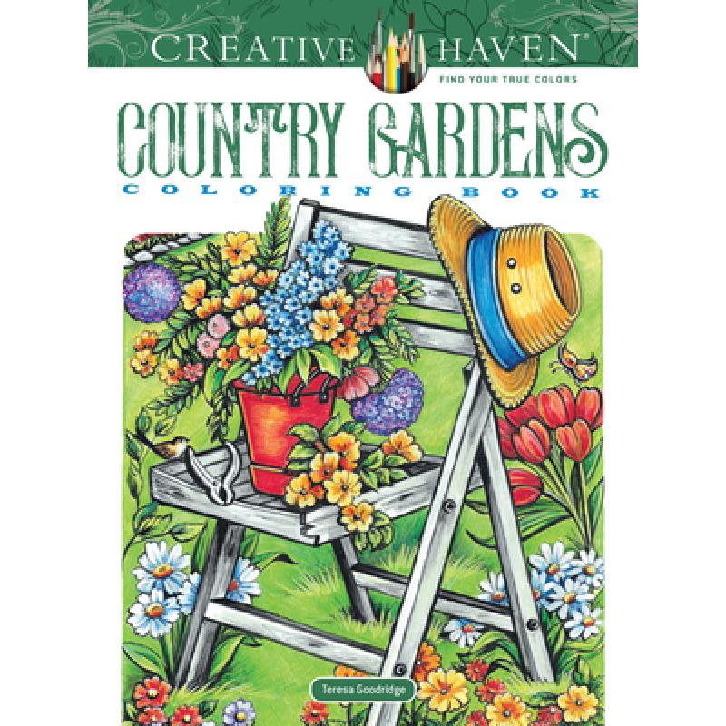 预订 Creative Haven Country Gardens Coloring Book