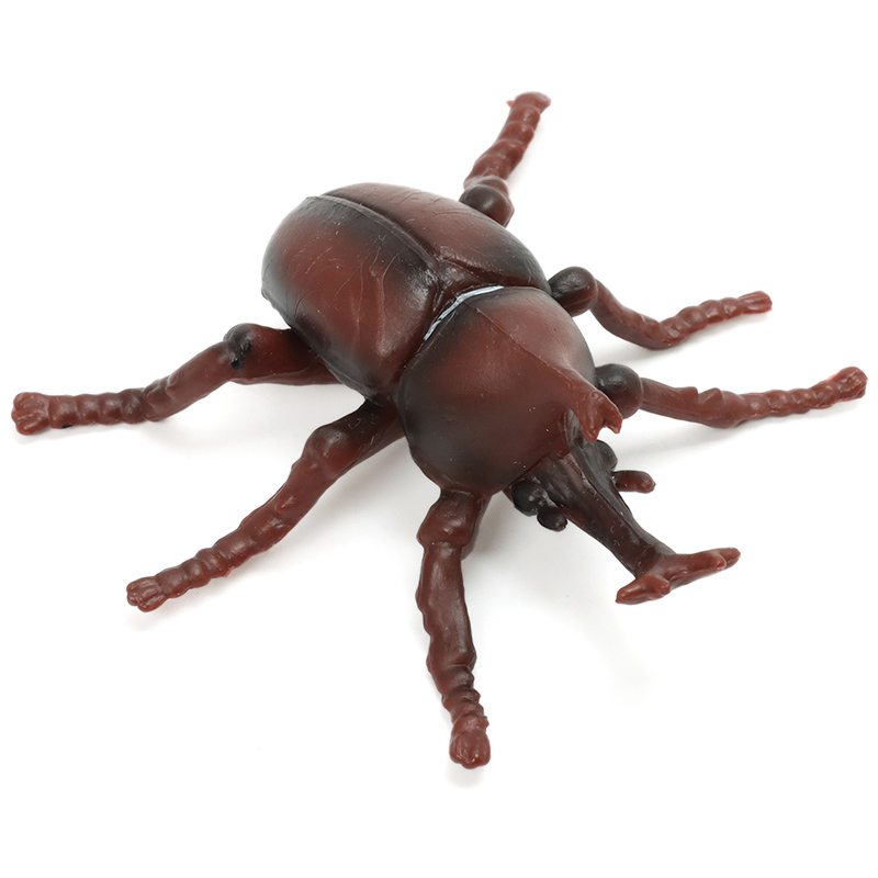 乐(mechile)仿真昆虫动物模型玩具宝宝认知启蒙儿童生日礼物 独角仙