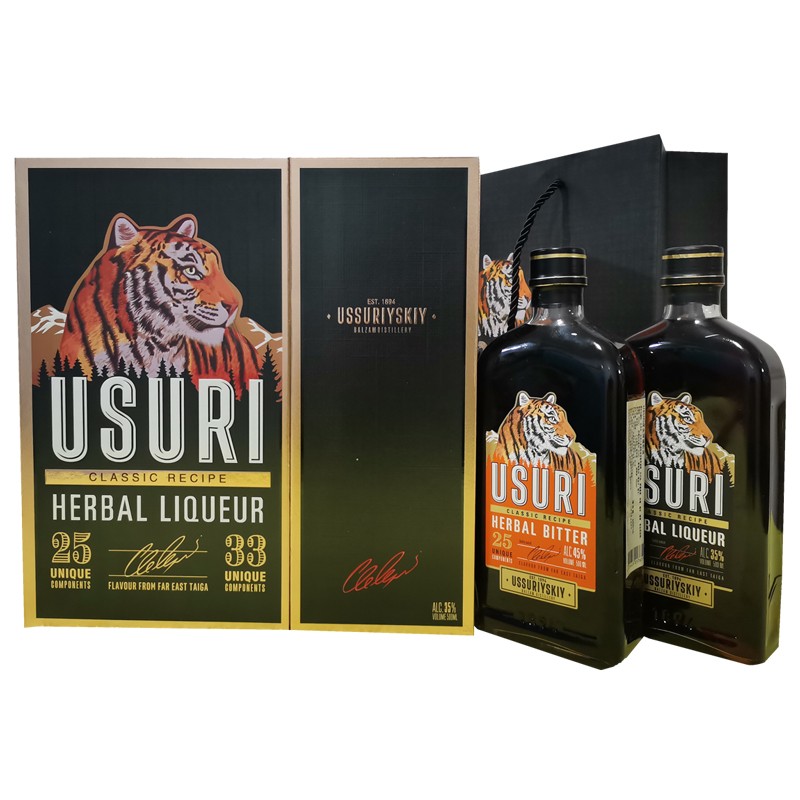 虎头酒原瓶进口巴里赞姆洋酒配制酒 500ml 2瓶 礼盒装 (强町1 草町1)