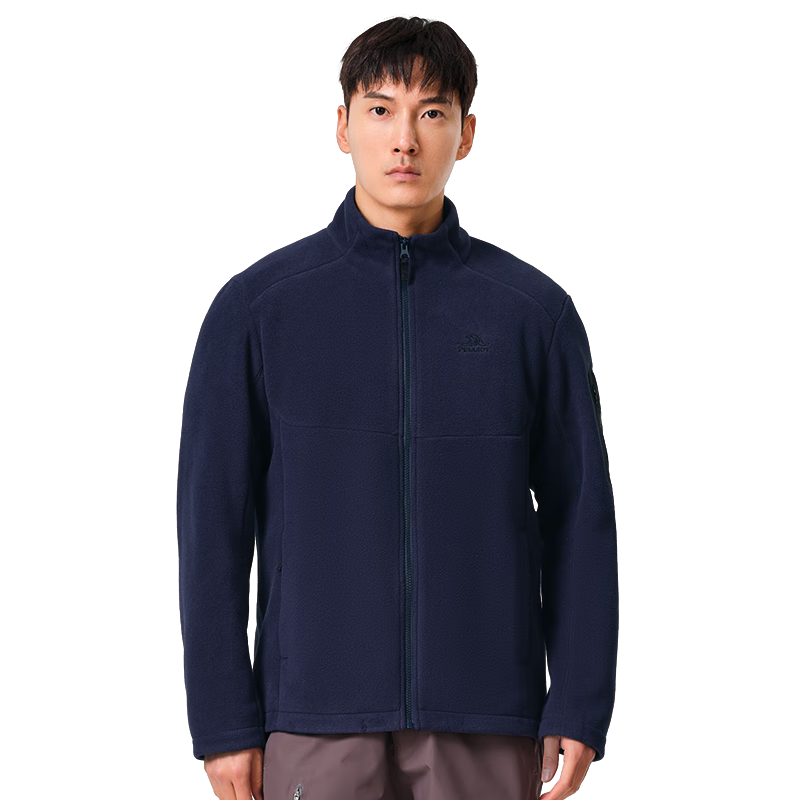 伯希和（Pelliot）【P系列】Polartec300抓絨衣外套男春秋戶外保暖搖粒絨沖鋒衣內(nèi)膽 藏藍(lán)色 L