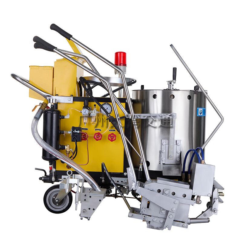 oloey热熔划线一体机小型手推画线车位盲道高速公路面电动震荡标线