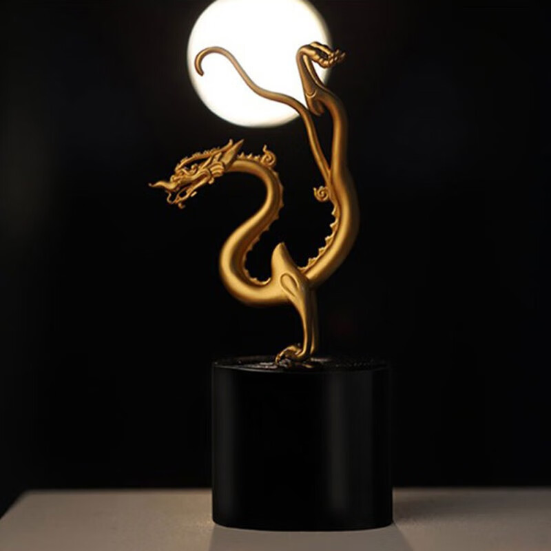 陕西歴史博物館陕西历史博物馆 馆藏腾龙文创铜摆件商务礼品长辈生日礼物礼盒装 腾龙摆件(铜)