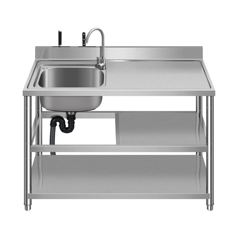 箭牌卫浴(arrow)304不锈钢厨房水槽龙头套装洗菜盆池单槽 68*44不锈钢