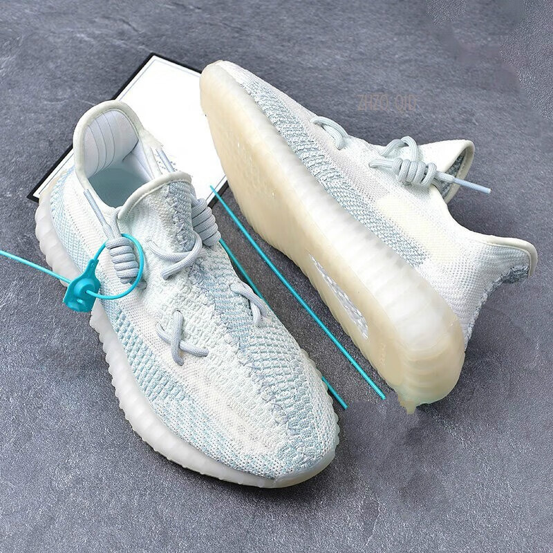 zhzo椰子鞋男350冰蓝满天星网面真爆过毒版潮鞋运动跑步休闲鞋子男