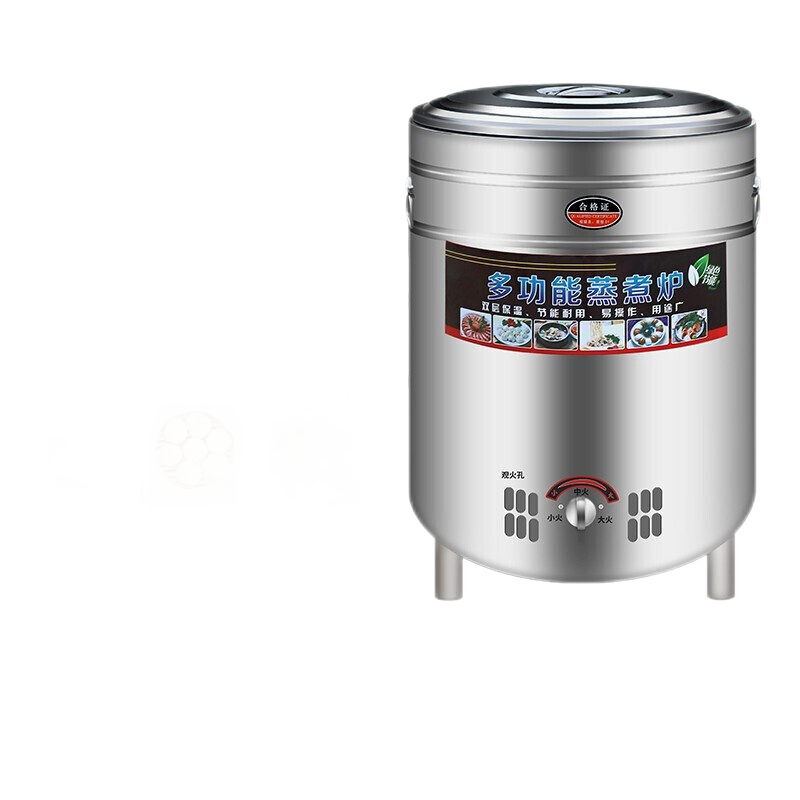 甄樽（ZHENZUN）煮面炉商用圆桶煮面桶节能燃气电煮炉电热汤面炉煮面机煮面锅 50型燃气款(波纹管/平底)