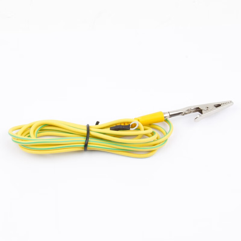 华佰 防静电接地线鳄鱼夹接地线夹子桌台垫接地线pvc静电胶皮接地扣带