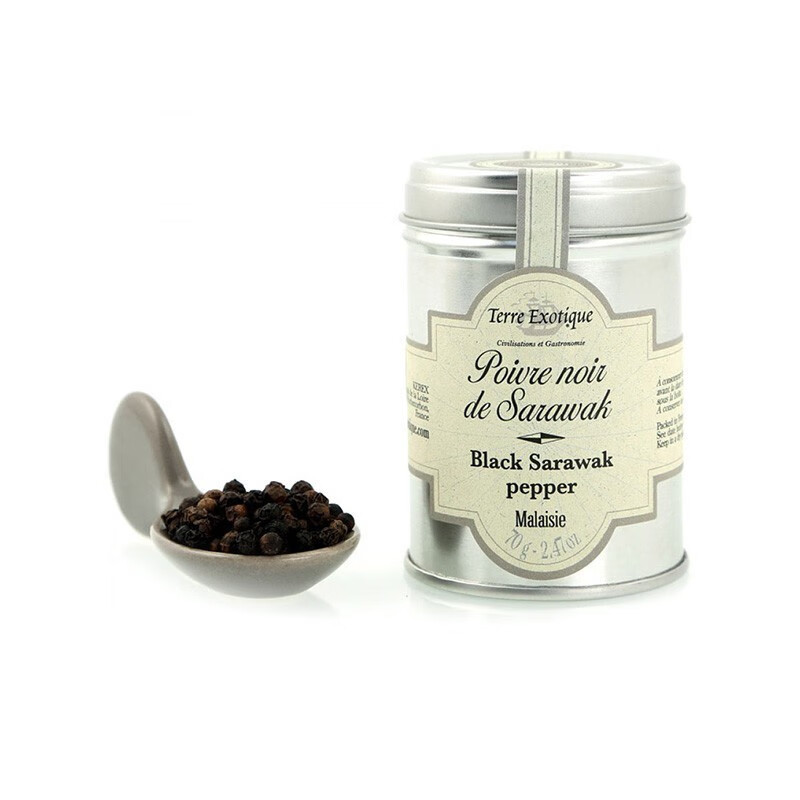 沙捞越 terre 代利杰里黑胡椒两种 调味 马来西亚产沙捞越黑胡椒70g