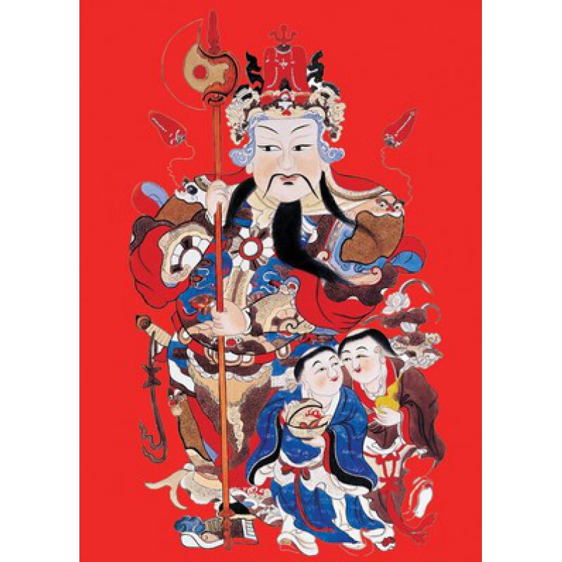 2022虎年灶·王·爷神像民间瓷砖贴画新春年画厨房神像纸 tgnh105  立