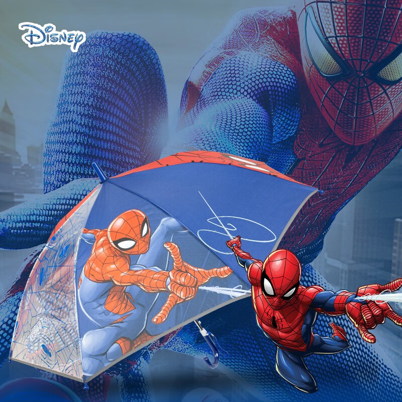 迪士尼(Disney)儿童雨伞男童小学生幼儿园自动长伞蓝色蜘蛛侠可爱透明长柄宝宝男孩伞使用感如何?