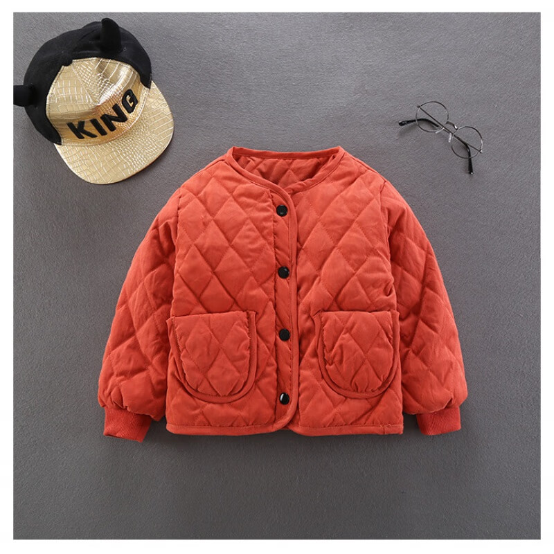 丰灵鸟儿童轻薄棉服韩版冬装3-8岁宝宝棉衣内穿棉袄夹棉儿童内胆棉衣