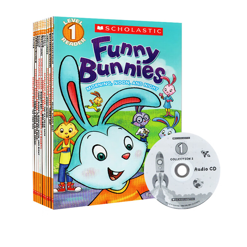 学乐分级读物第一级别 scholastic l1 10册附音频cd