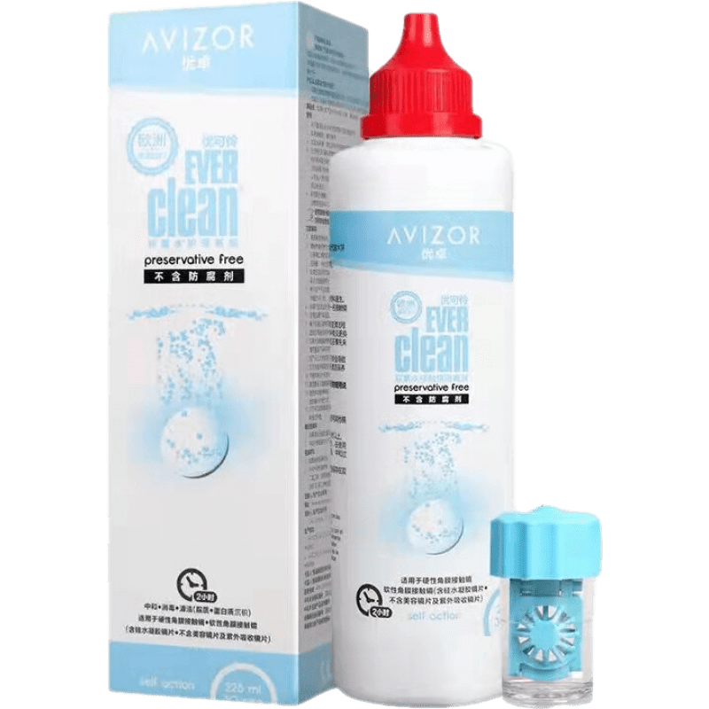 avizor优卓优可伶双氧水护理液接触镜225ml角膜塑形镜ok镜 双氧水225