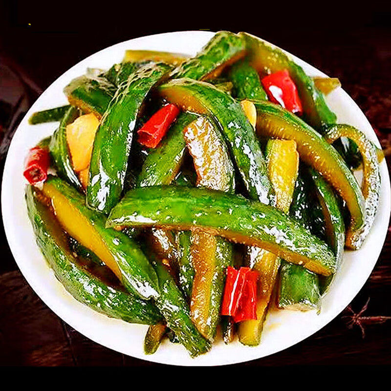 酱瓜酱黄瓜条腌制香辣咸菜酱菜下饭下酒菜 (4袋八宝酱瓜)每袋250克