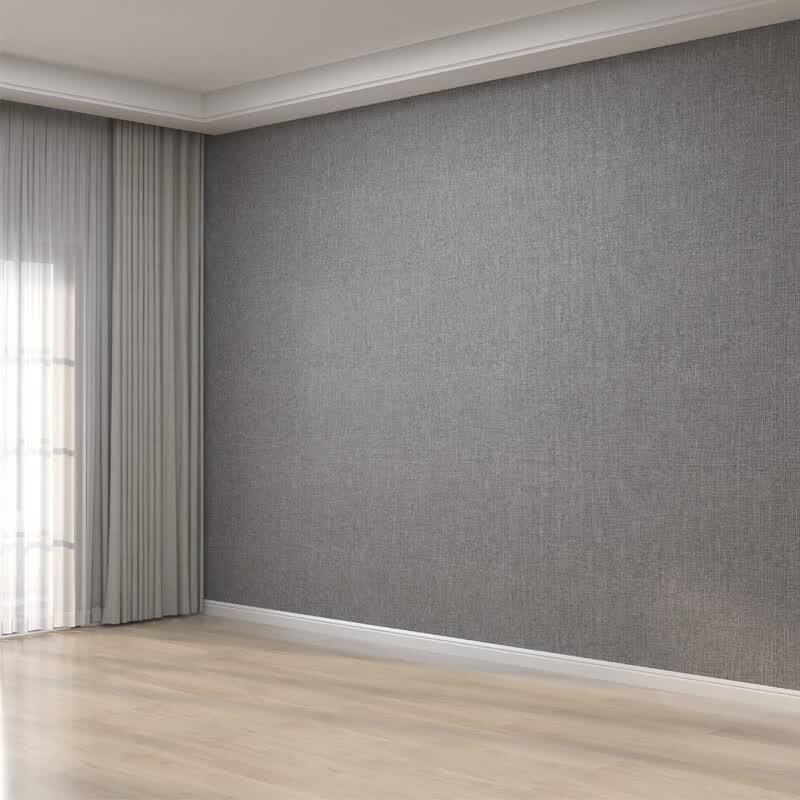 顾致亚麻墙布无缝全屋 新款卧室沙发现代简约素色客厅背景墙壁布 材质