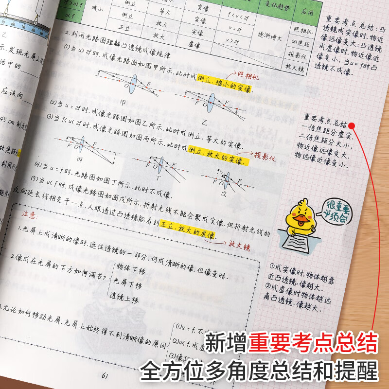 衡水重点中学状元手写笔记全套9科初中通用2025版学霸笔记初中七八九年级中考复习资料书初一初二初三 物理