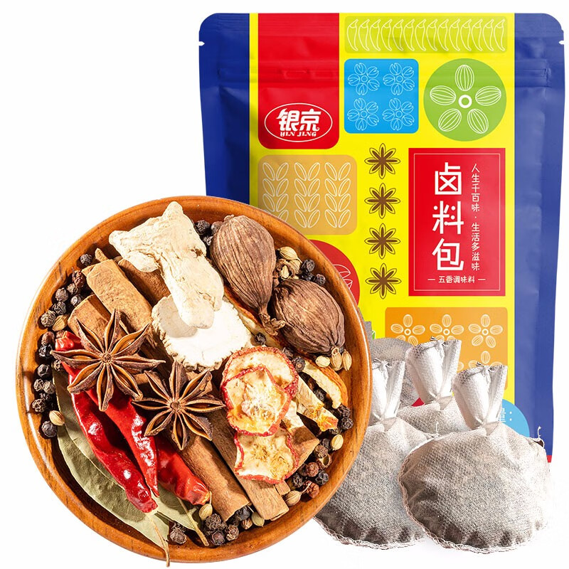 银京 卤料包35g*5包 家庭卤味五香炖肉料卤料 香辛料组合 卤蛋调味料