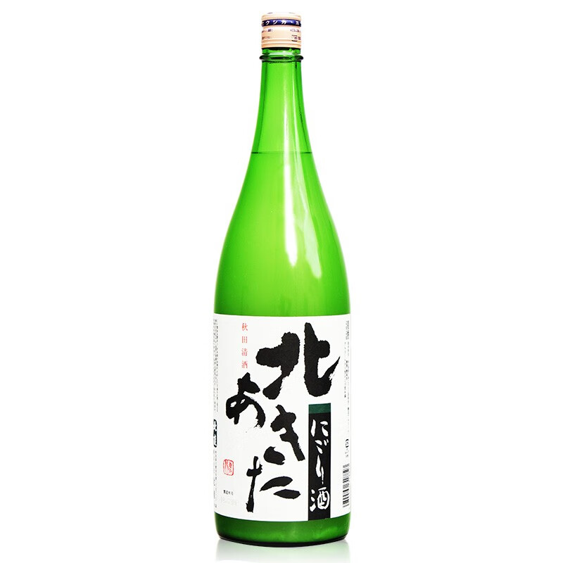 北鹿北秋田北秋田浊酒清酒1.8L日本原装进口酒洋酒米酒发酵酒日本酒清酒