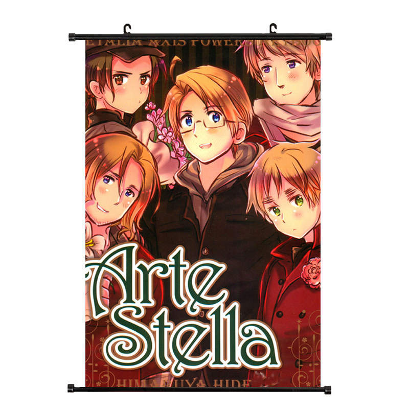 狼天影 黑塔利亚海报挂画卷轴布axispowers瓦尔加斯路德维希本田菊