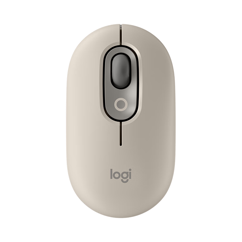 logitech 罗技 POP MOUSE无线鼠标 蓝牙鼠标 办公鼠标-烟云灰