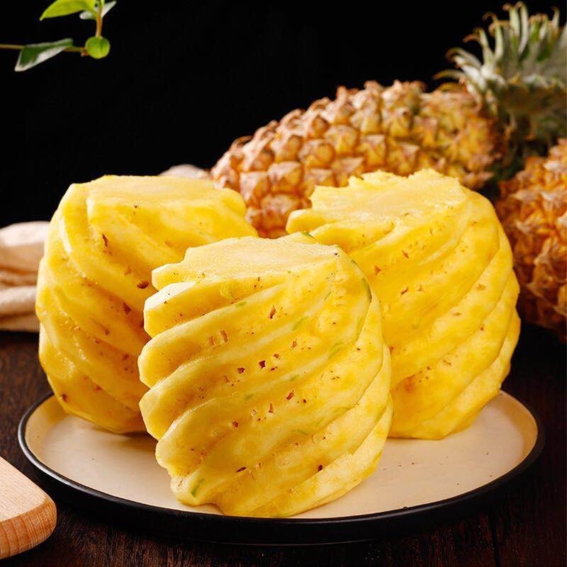 果迎鲜海南金钻凤梨 菠萝新鲜当季水果 凤梨 净果4.5斤