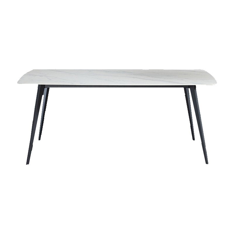 鸥鸟木原 餐桌 意式极简进口岩板餐桌轻奢大理石长方形饭桌小户型北欧餐桌椅组合 120*70*75 餐桌