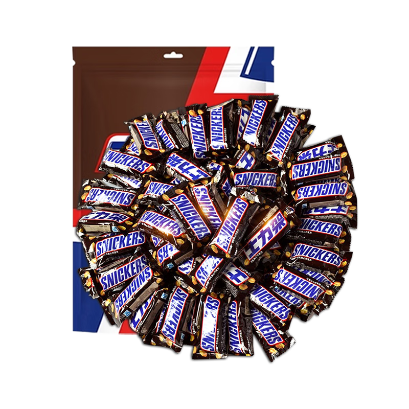 SNICKERS 士力架 花生夹心巧克力 1kg 散装