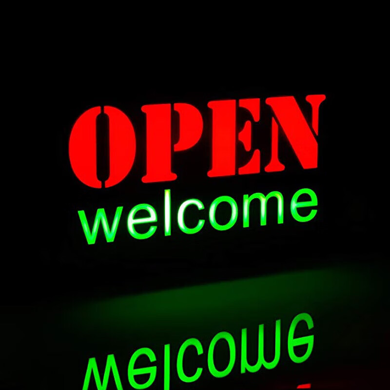 ledopenwele树脂发光广告牌亚克力有机板灯箱logo mc-a67